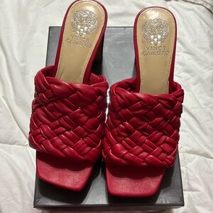 Leather Vince Camuto Elanora Red Heels